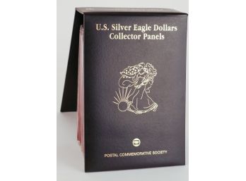 25 American 1ozt Silver Eagle 24k Gold Enhanced Collection In Folder (1986-2010)- 25ozt Total