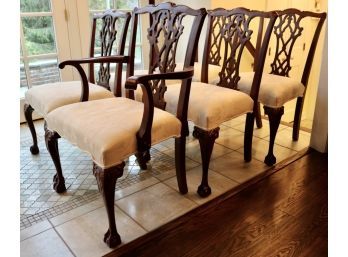 Six Mahogany Chippendale Dining Chairs
