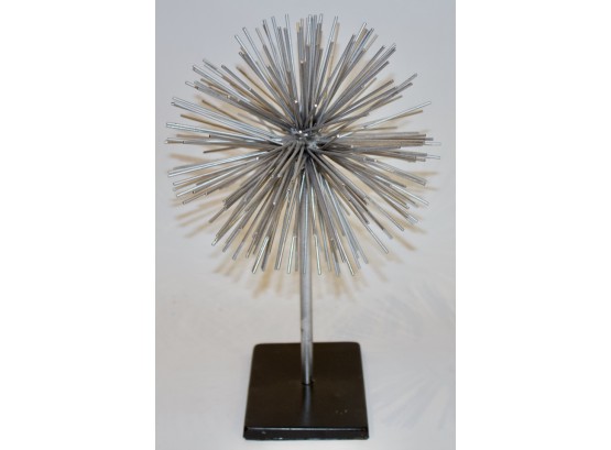 Medium Silver Metal Sputnik Bertoia-Style Sculpture