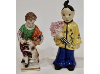 Herend Porcelain Figure & Capodimonte Porcelain Figure
