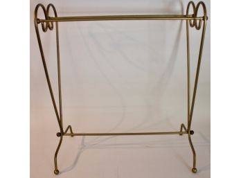 Vintage Brass Quilt Rack