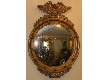 Federal-Style Wood & Resin Bullseye Mirror