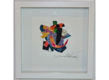 Joan Goldsmith 'Collage #1' Mixed Media Sculpture, Framed