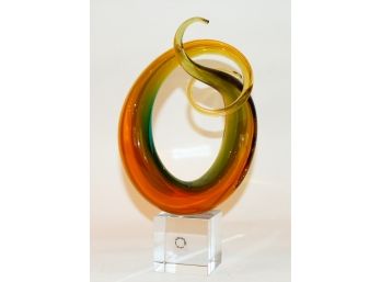 Vincenzo Nason Art Glass Swirl Sclupture- Murano, Italy