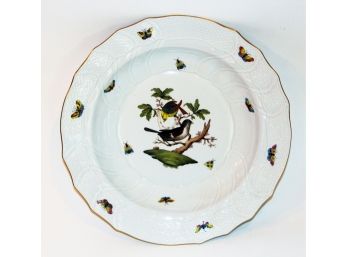 12.5' Herend Rothschild Bird Porcelain Charger Dish