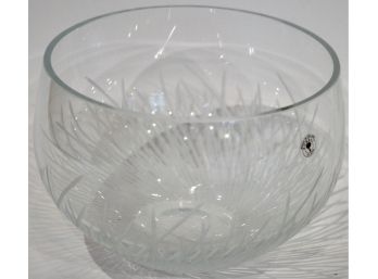 Etched Art Glass Bowl By Bombay Glass