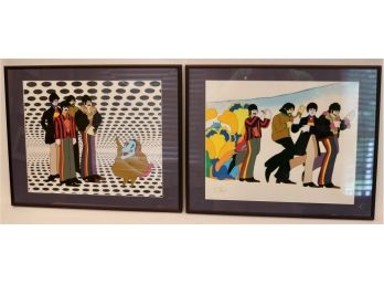 Two 1999 Beatles Yellow Submarine Limited Edition Sericels (Serigraphed Cels)