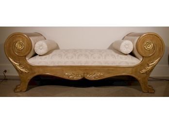 Magnificent Italian Carved Wood Day Bed