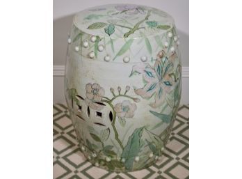 Chinese Porcelain Painted Barrel Form Garden Seat