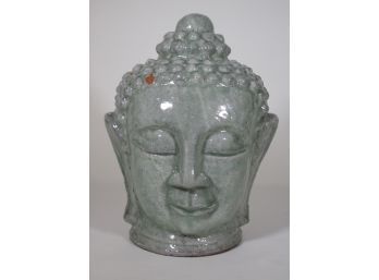 14'' Celadon Glazed Terracotta Buddha