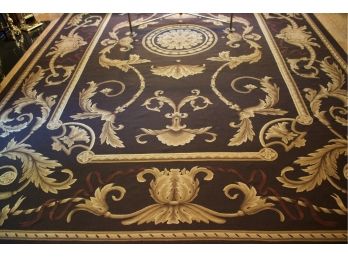 Beautiful Room Size  Aubusson Hand Woven Wool Area Rug