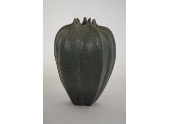 Large Artisan Made Modernist Glazed Ceramic Vase
