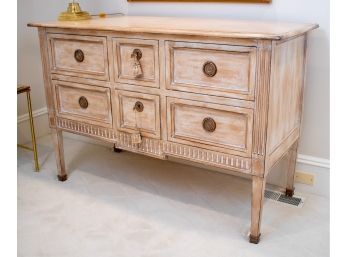 Hepplewhite Style Beech Wood Chest Of Drawers