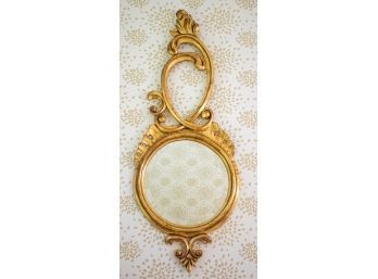 French Rococo Style Hand Carved Gilt Wood Mirror