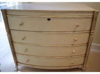 Italian Art Legno Bowfront Chest Of Drawers