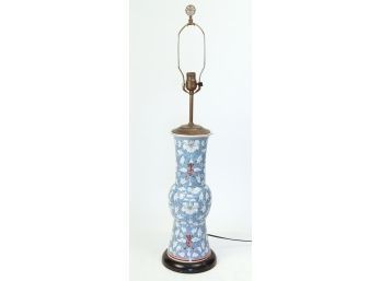 20th Century Chinese Porcelain Urn Converted To Lamp