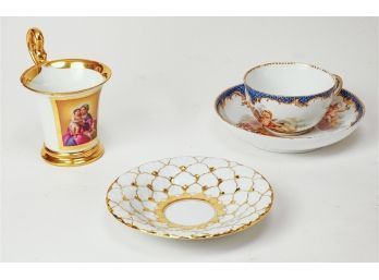 4pc Meissen Porcelain
