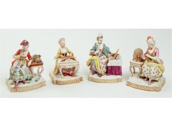 Four 19th Century Meissen Figures