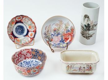 Five (5) Piece  Asian Porcelain Lot