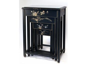 Set Of Four (4) Asian Nesting Tables