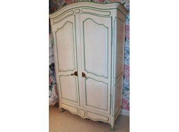 Second Of Two John Widdicomb French Provincial Painted Armoires