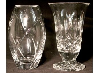 2 Crystal Vases, Tiffany & Co. & Waterford