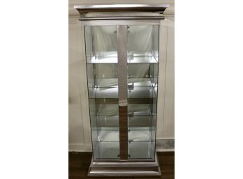 Magnificent Glass And Mirror Display Cabinet