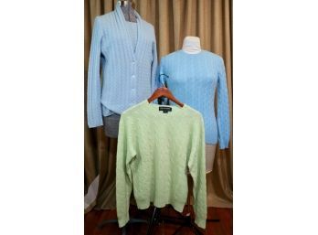 Three Cashmere Sweaters - Belford, Ralph Lauren And Kinross