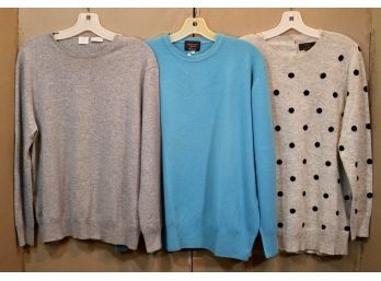 Three Cashmere Sweaters From TSE, Laura Biagiotti And J. Crew