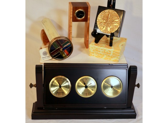 Ultimate Executive Desk Accessories, Incl. Kaleidoscope, Clocks, Paperweights