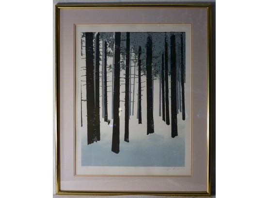 Serigraph Titled 'First Snow' By Serge Samama