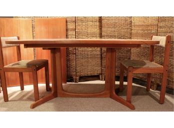 Danish Teak Dining Room Table & Six Chairs