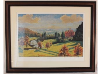 Winston Churchill 'View From Chartwell' Lithograph
