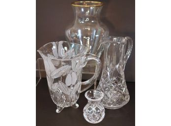 Four (4) Pieces Crystal - Including Waterford