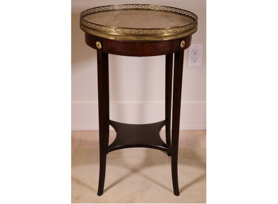 French Marble Top Lamp Table