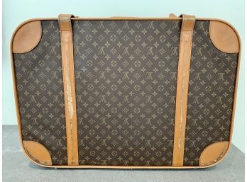 Vintage Louis Vuitton Soft Leather Suitcase With Straps