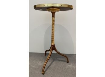 Baker Regency Style Mixed Wood Candle Stand