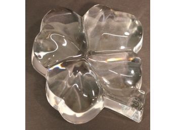 Baccarat Four Leaf Clover Paperweight