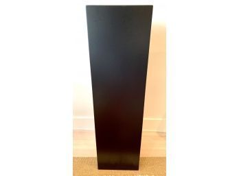 Tall Ebonized Wood Pedestal