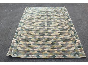 Mid Century Modern Wool Area Rug In Multiple Color Geometric Pattern By Missoni Masters