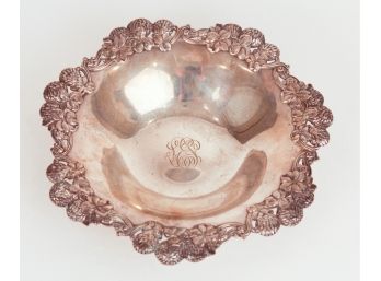 Antique Tiffany & Co Sterling Silver 'Clover & Thistle' Bowl