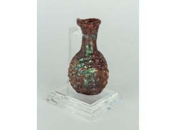 Ancient Roman Glass Janus Double Face Vessel
