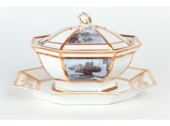 Limoges Porcelain Gravy Boat Retailed By Tiffany & Co, New York