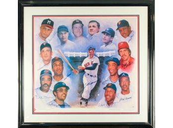 MLB '500 Home Run Club' Signed By 11 Members, COA Included- Ted Williams, Hank Aaron, Willie Mays, Ernie Banks