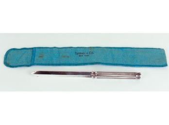 1995 Solid Sterling Silver Tiffany & Co Knife Letter Opener W/ Tiffany Bag