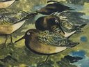 1960s 8'X9' Print Of Signed Original Watercolor #2 6 Birds