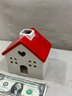 Ceramic House With Heart!  Cute For Valentines Day