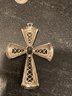 Silver And Turquoise Cross Pendant