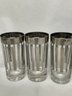 7 MCM Perfect Condition Highball Glass-  Silver Is In Perfect Shape