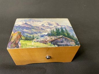 Vintage Music Box Made In Switzerland